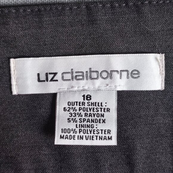 Liz Claiborne casual / business skirt women's size 18 grey - Picture 3 of 8